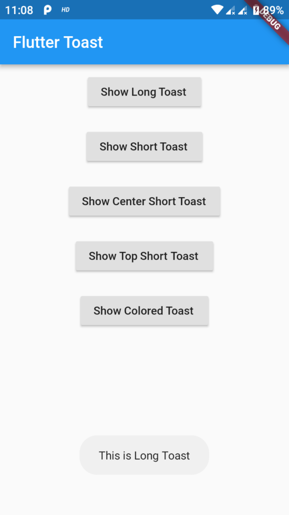 Android Toast Plugin for Flutter.