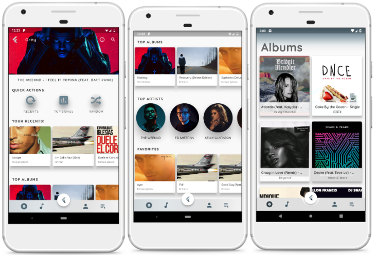 A Material designed music player developed in Flutter