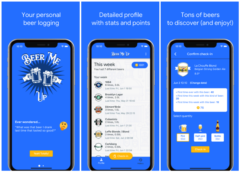 Beer Me Up is an iOS and Android app build with Flutter