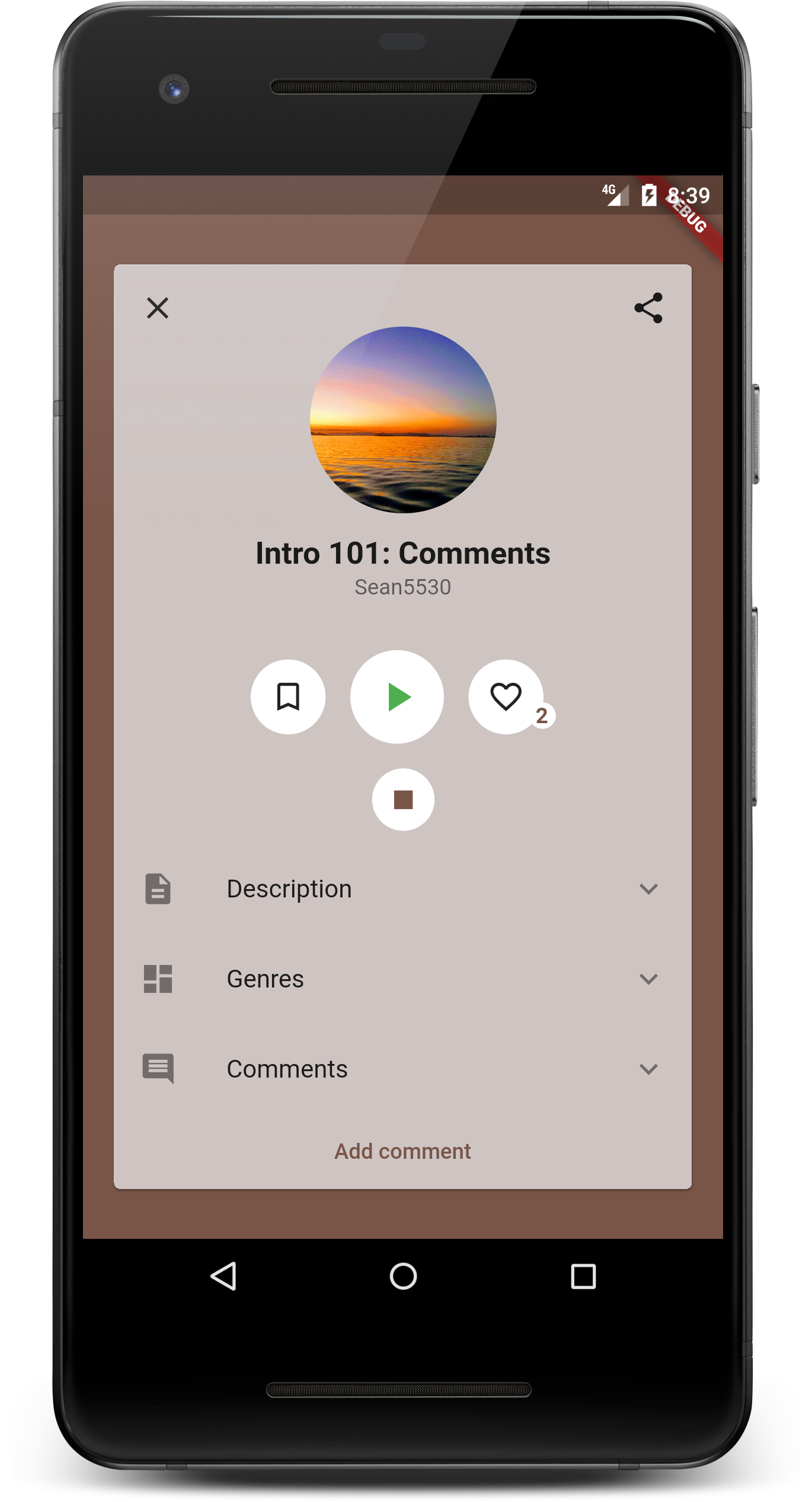 a recording app for up and coming artists.