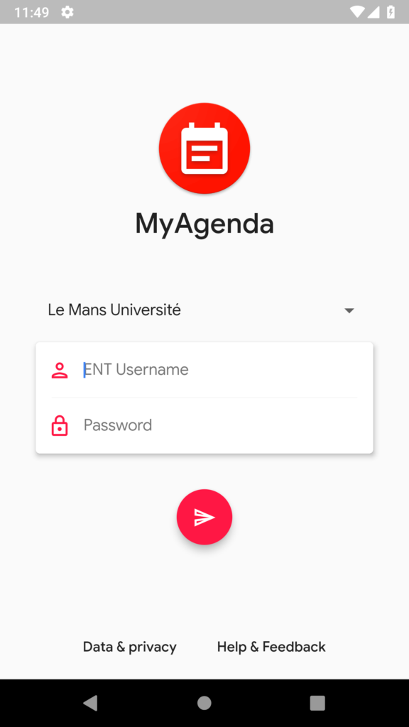 Creation of the Android application MyAgenda but with Flutter