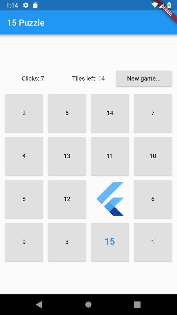 A slide (15) puzzle implemented in Dart and Flutter.