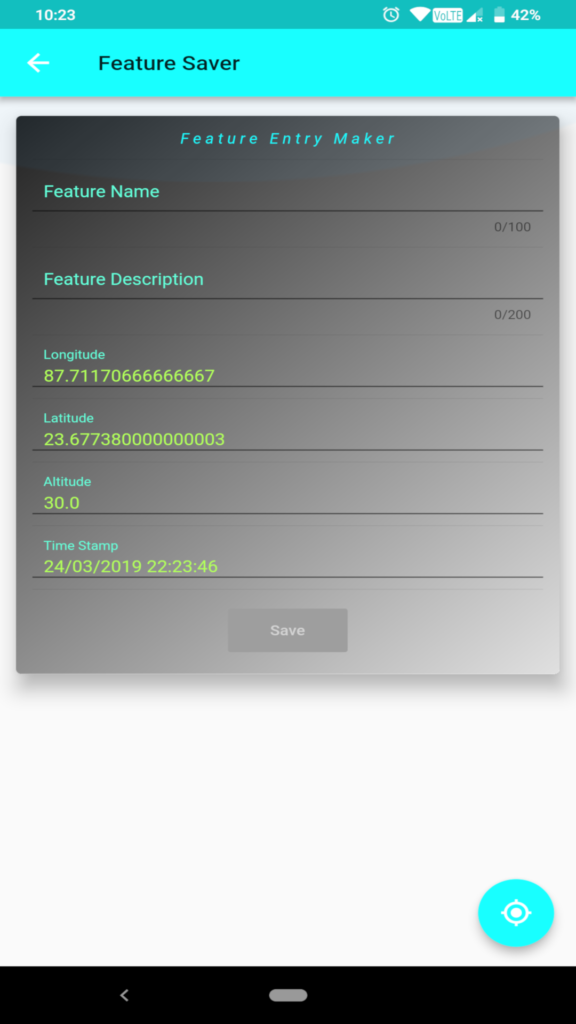 A Simple Flutter based Android Application to work with Location based Data
