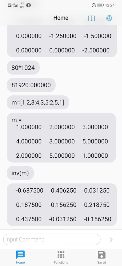 A Flutter matrix calculate application