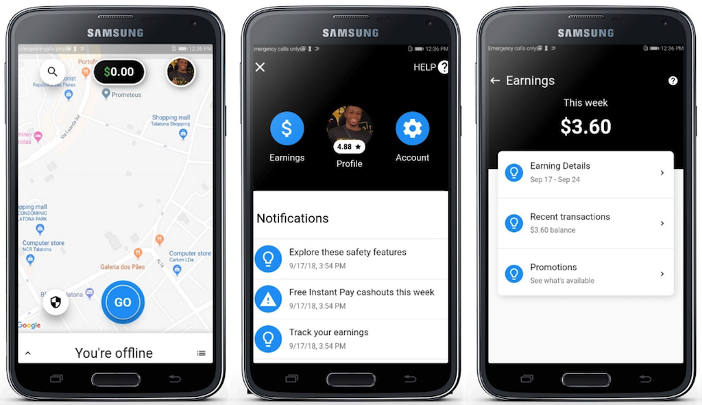 UBER CLONE UI MADE WITH FLUTTER