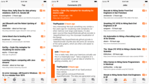 Hacker News Client built using Flutter