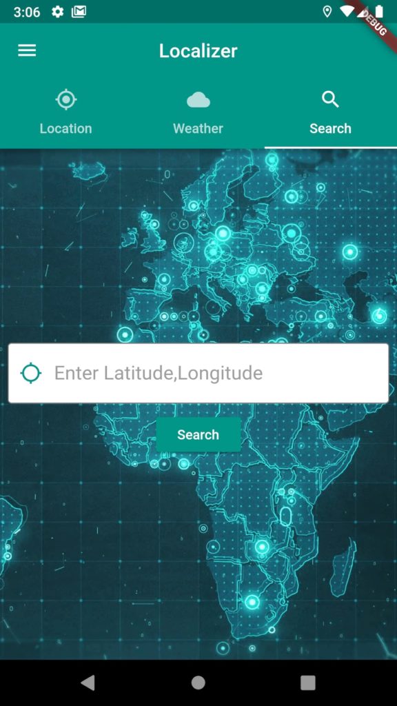 Localizer is a flutter application implements flutter_map and location plugins to provide your current/given position then render it on a map