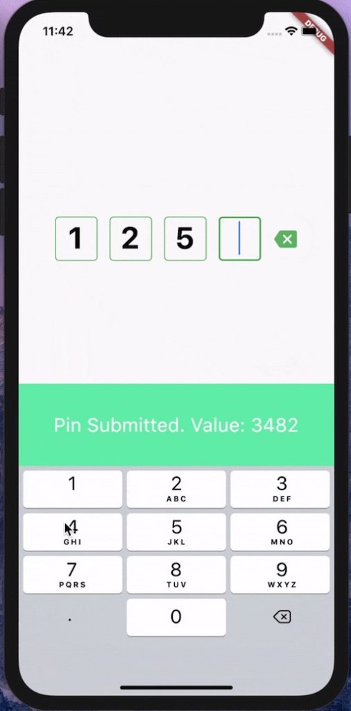 100% Dart based and lightweight PIN input field widget for Flutter