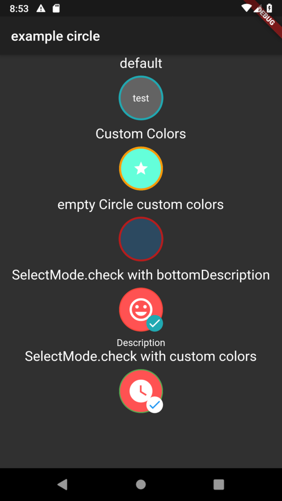 A Flutter package for an Circle that can be Selected with animation