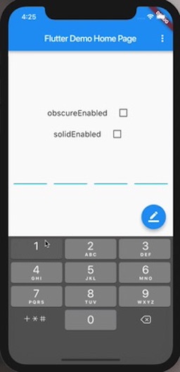 PinInputTextField is a TextField widget to help display different style pin