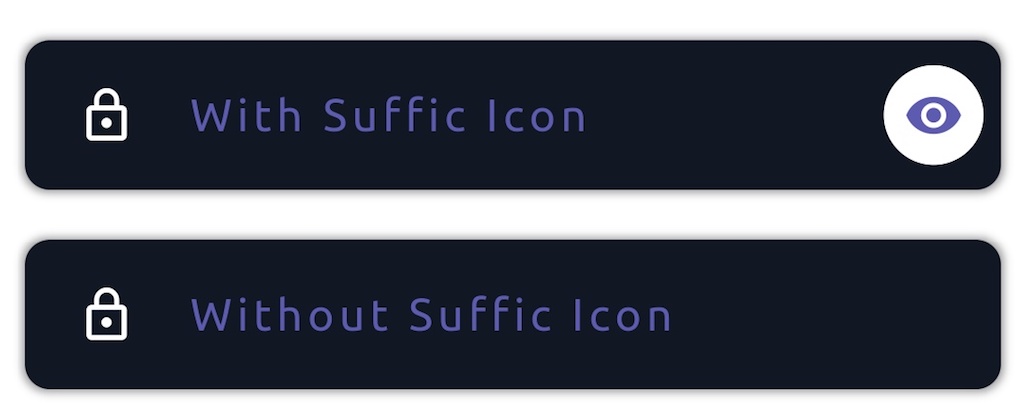 BeautyTextfield made with Flutter