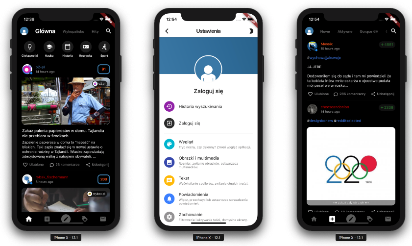 Flutter implementation of WykopMobilny