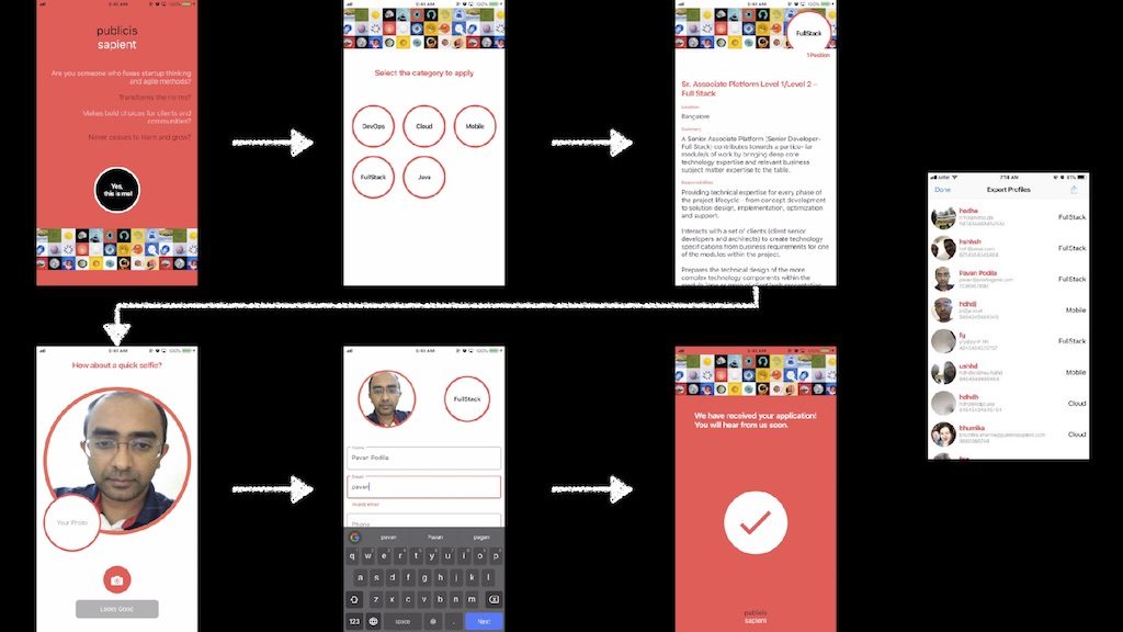 A simple app to take in candidate applications at a Conference Booth
