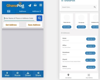 an implementation of GhanaPost GPS re-design
